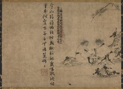 Segmento separado de los Hechos de los Maestros Zen (shihon bokuga zenkizu dankan) de Indara